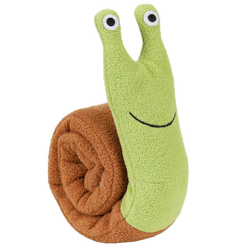 Grün-braune Schnüffelschnecke aus Fleece